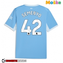 Moške Nogometnih dresov Manchester City Antoine Semenyo #42 Domači 2026-27 Kratki rokavi